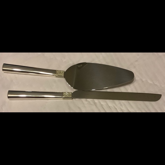 Waterford Diamond Bridal Knife Server Set - Picture 2 of 10